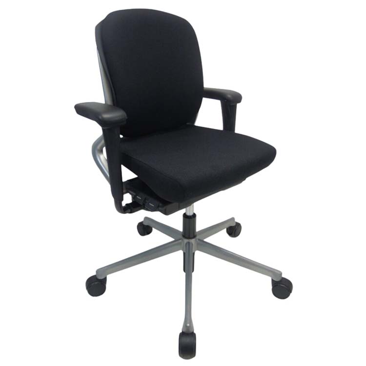 AHREND 230 middelhoge rug Office Chair medium-high backrest, new fabric - black fabric / cross base - Image 2
