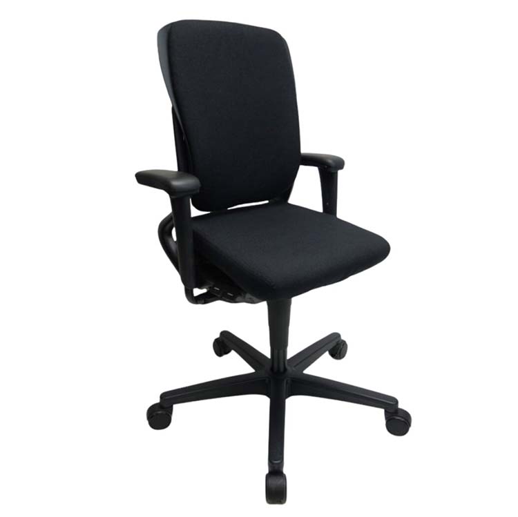 AHREND 230 Office Chair extra high backrest, new fabric - black fabric / cross base - Image 2
