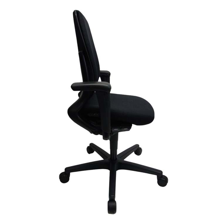 AHREND 230 Office Chair extra high backrest, new fabric - black fabric / cross base - Image 3