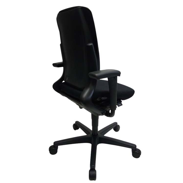 AHREND 230 Office Chair extra high backrest, new fabric - black fabric / cross base - Image 4