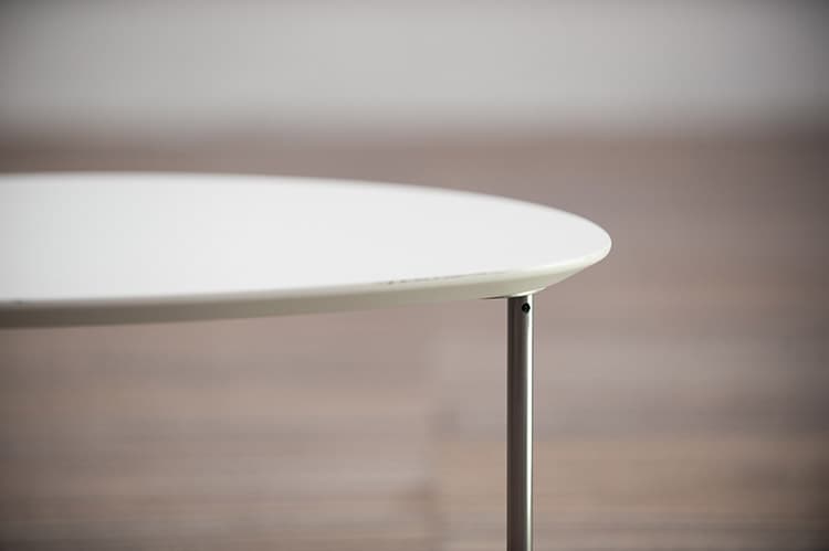 STUA Eclipse Table d’appoint Ellipse B71xD56xH30 - plastique blanc / blanc plaque de base – Image 5