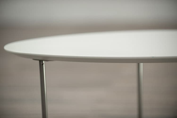 STUA Eclipse Table d’appoint Ellipse B71xD56xH30 - plastique blanc / blanc plaque de base – Image 6