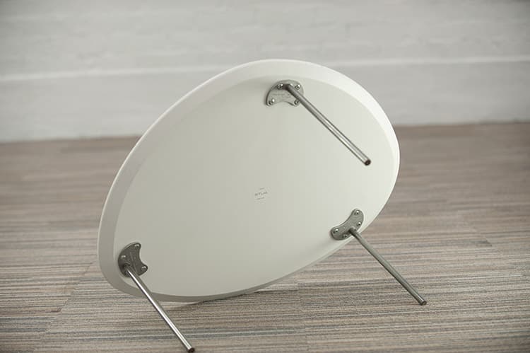 STUA Eclipse Table d’appoint Ellipse B71xD56xH30 - plastique blanc / blanc plaque de base – Image 8