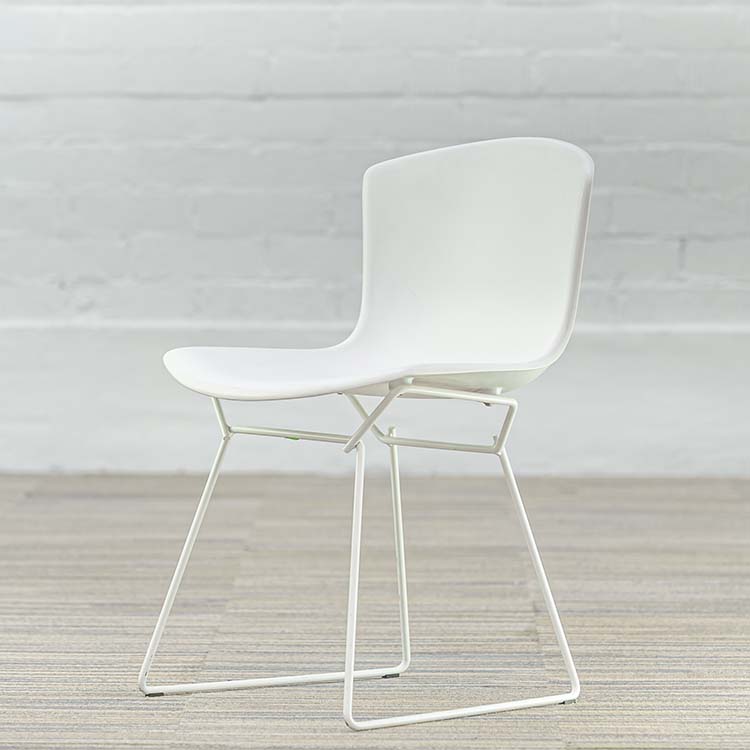 KNOLL Plastic Side Chair Chaise d’accueil design Harry Bertoia - plastique blanc – Image 3