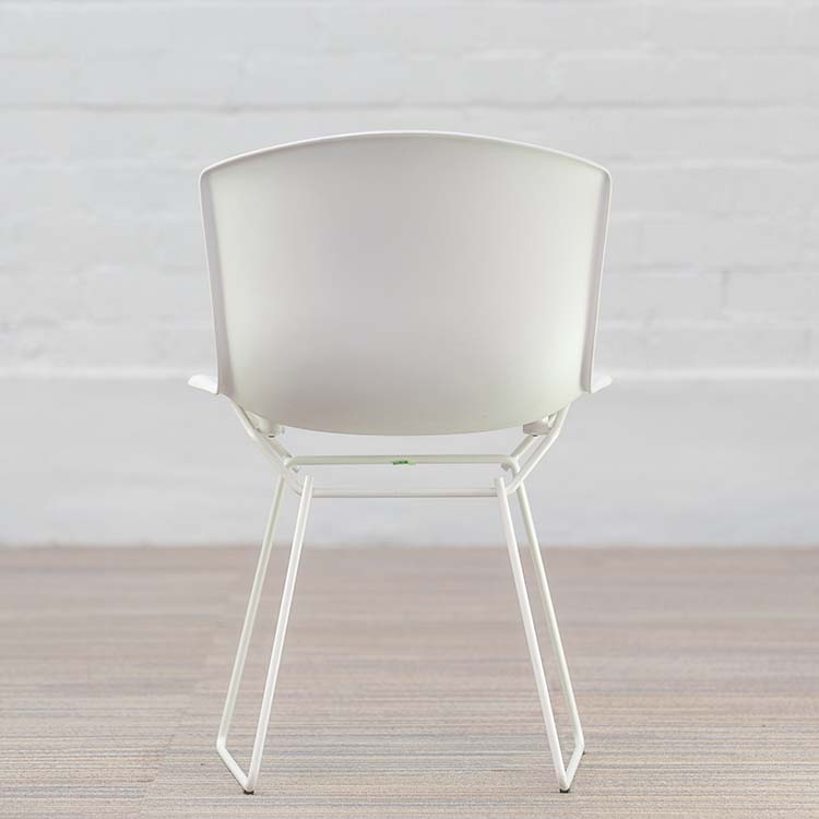 KNOLL Plastic Side Chair Chaise d’accueil design Harry Bertoia - plastique blanc – Image 8