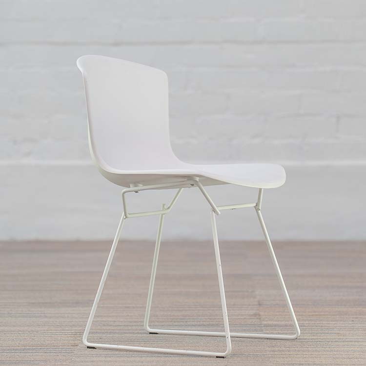 KNOLL Plastic Side Chair Chaise d’accueil design Harry Bertoia - plastique blanc – Image 11
