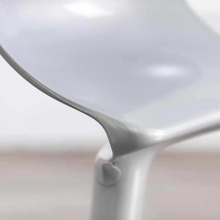KARTELL Spoon Tabouret de bar pivotant design Antonio Citterio & Toan Nguyen - plastique gris / plastique et métal gris base étoile – Image 11