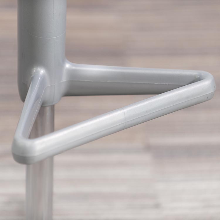 KARTELL Spoon Tabouret de bar pivotant design Antonio Citterio & Toan Nguyen - plastique gris / plastique et métal gris base étoile – Image 12