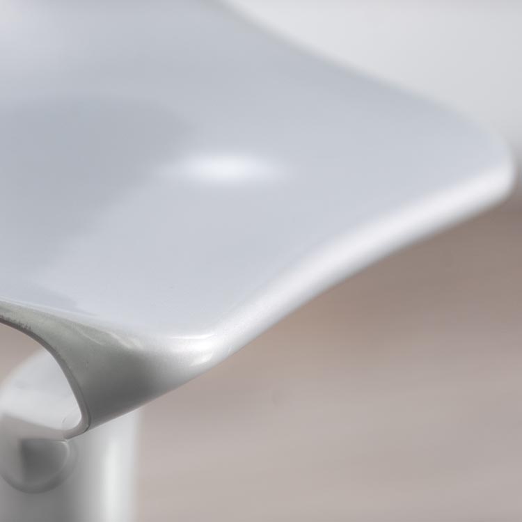 KARTELL Spoon Tabouret de bar pivotant design Antonio Citterio & Toan Nguyen - plastique gris / plastique et métal gris base étoile – Image 13