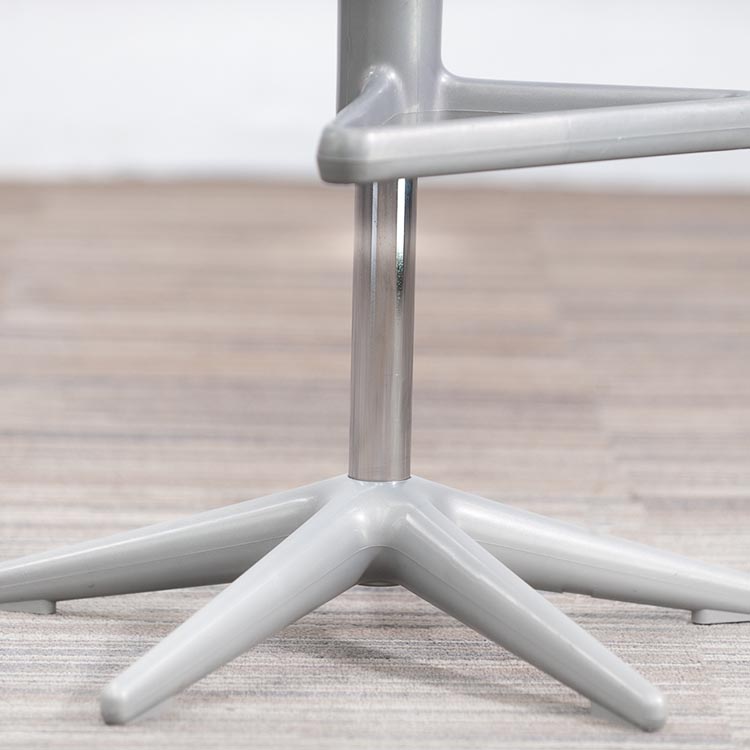 KARTELL Spoon Tabouret de bar pivotant design Antonio Citterio & Toan Nguyen - plastique gris / plastique et métal gris base étoile – Image 14