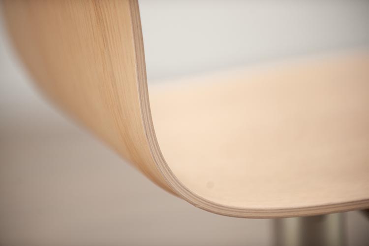 LAPALMA Thin Tabouret de bar pivotant design Kerri Monni - bois clair / acier gris plaque de base – Image 15