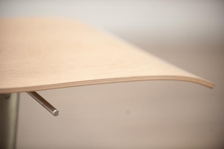 LAPALMA Thin Tabouret de bar pivotant design Kerri Monni - bois clair / acier gris plaque de base – Image 16