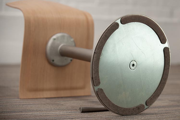 LAPALMA Thin Tabouret de bar pivotant design Kerri Monni - bois clair / acier gris plaque de base – Image 23