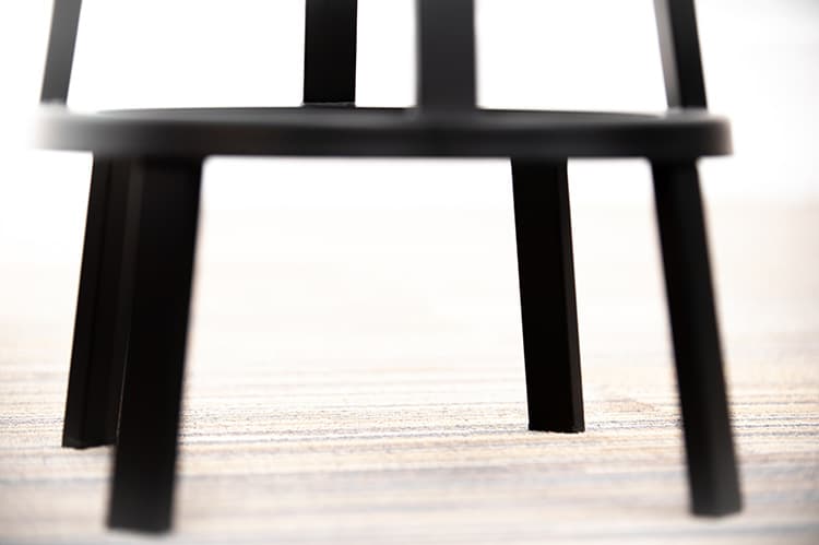 HAY Revolver Tabouret bas design Leon Ransmeier - black metal / métal noir quatre pieds – Image 6