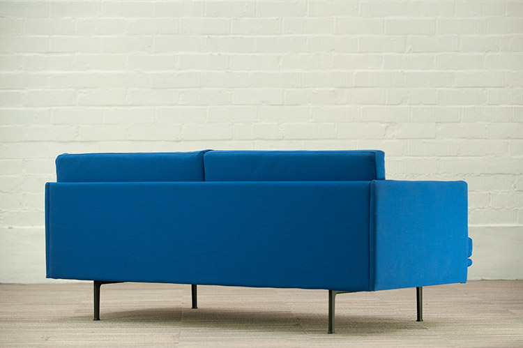 MUUTO Outline Remix 163 Sofa Zitbank 3-zit design Anderssen & Voll B170xD84xH71 - blauw stof / alu zwart vierpoot - Afbeelding 6