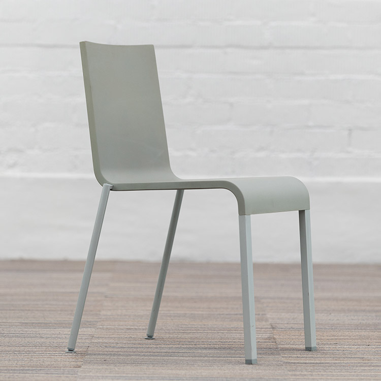 VITRA .03 Design Stoel design Maarten van Severen - grijs kunststof / alu vierpoot - Afbeelding 10