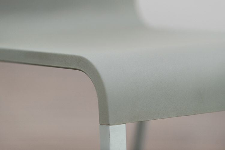 VITRA .03 Design Stoel design Maarten van Severen - grijs kunststof / alu vierpoot - Afbeelding 12