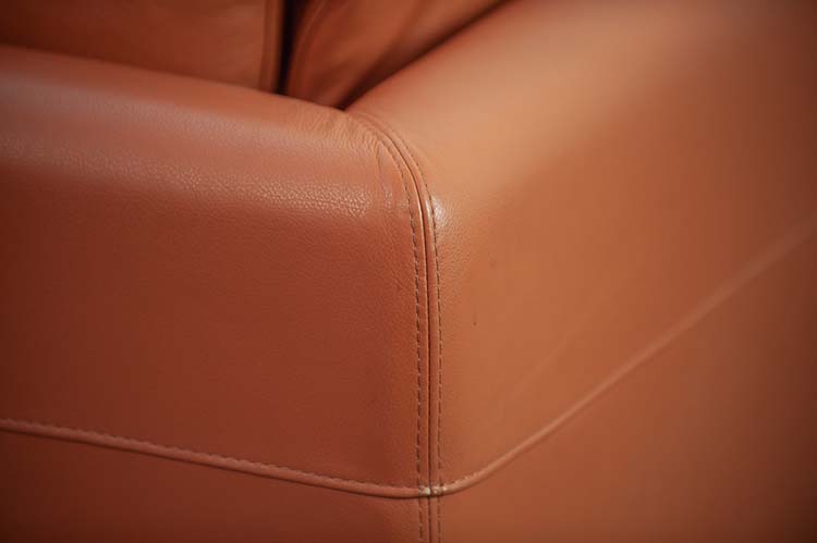 NICOLETTI HOME Corner Espace lounge B284xD95-204xH81 - cuir de cognac / métal gris – Image 11