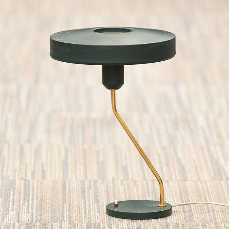 PHILIPS Romeo Lampe de bureau design Louis Kalff B29xD29xH42 - métal vert / métal vert – Image 2