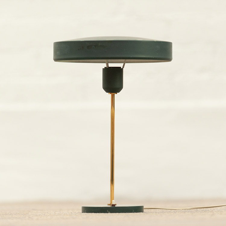 PHILIPS Romeo Lampe de bureau design Louis Kalff B29xD29xH42 - métal vert / métal vert – Image 3