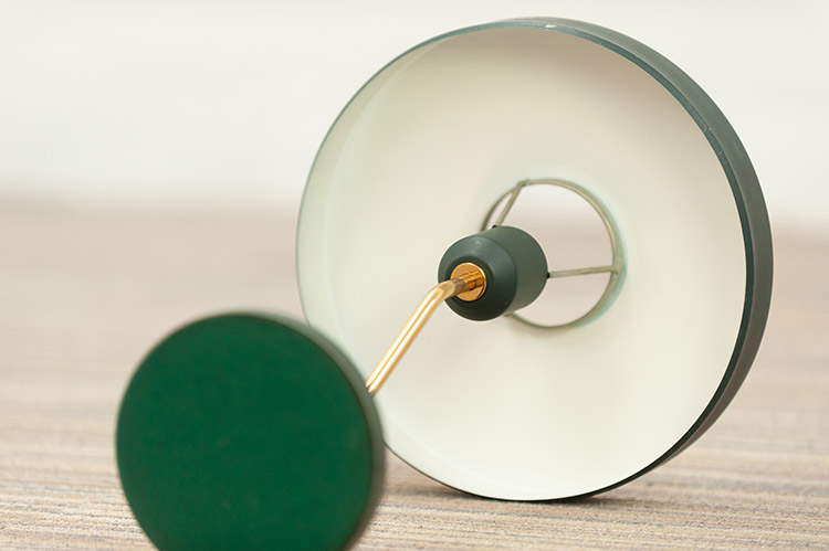 PHILIPS Romeo Lampe de bureau design Louis Kalff B29xD29xH42 - métal vert / métal vert – Image 8