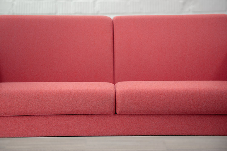 SITLAND Canapé 2-Seater Bench B151xD78xH83 - pink fabric / chrome four-leg - Image 11