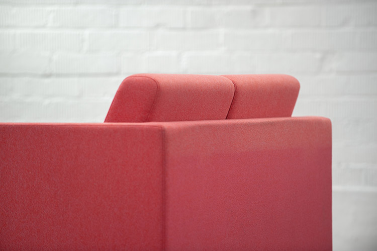 SITLAND Canapé 2-Seater Bench B151xD78xH83 - pink fabric / chrome four-leg - Image 15