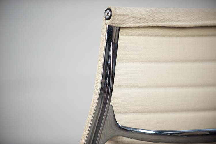 HERMAN MILLER EA116 Fauteuil de direction vintage années 1970 design Charles and Ray Eames - tissu beige / chrome base étoile – Image 20