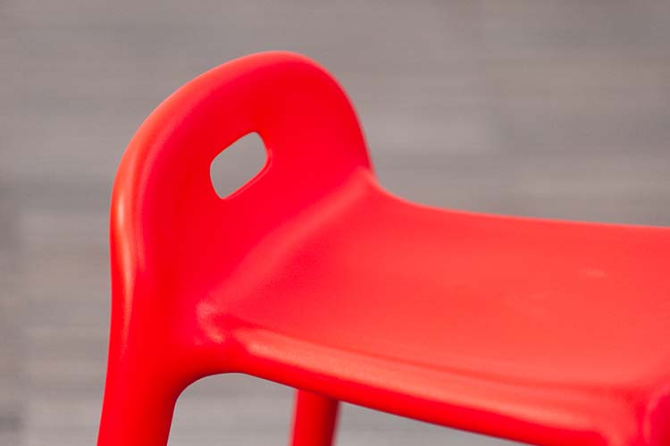 MAGIS YuYu Tabouret design Stefano Giovannoni empilable - plastique orange / plastique orange quatre pieds – Image 13