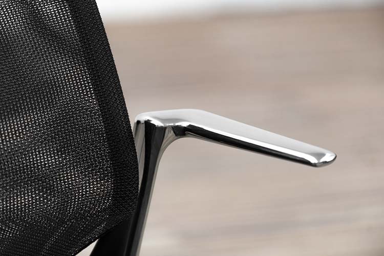 VITRA MedaSlim Vergaderstoel design Alberto Meda stapelbaar - zwart stof / zwart kunststof / chrome vierpoot - Afbeelding 15