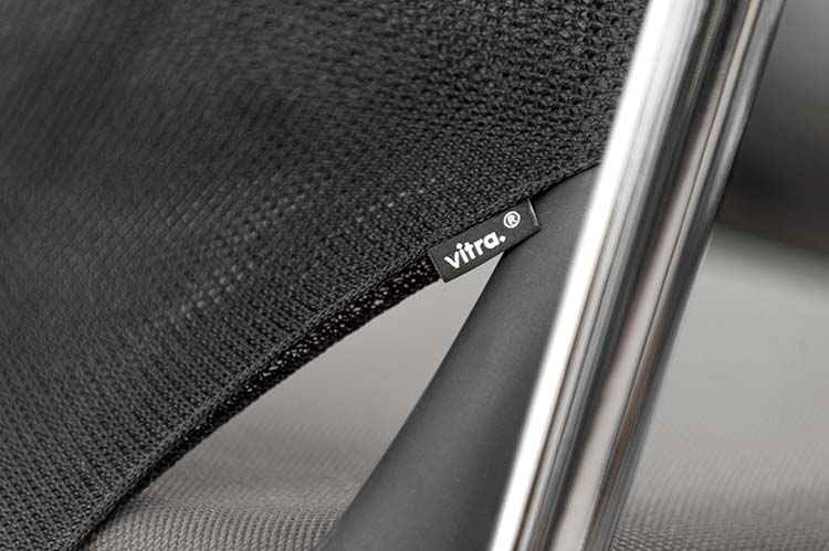 VITRA MedaSlim Vergaderstoel design Alberto Meda stapelbaar - zwart stof / zwart kunststof / chrome vierpoot - Afbeelding 21