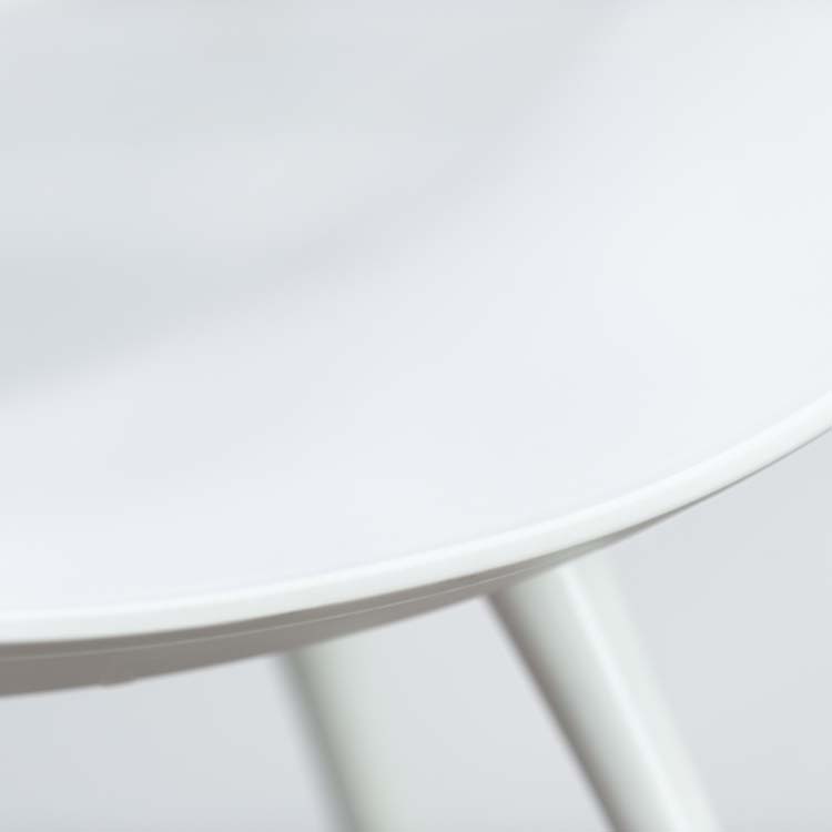 ZÜCO Little Perillo Chaise d’accueil design Martin Bellendat - plastique blanc / métal blanc quatre pieds – Image 12
