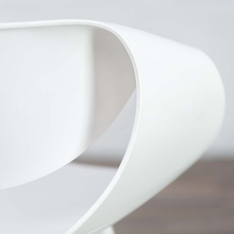 ZÜCO Little Perillo Chaise d’accueil design Martin Bellendat - plastique blanc / métal blanc quatre pieds – Image 13
