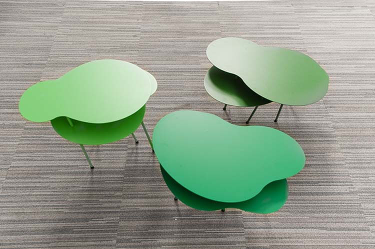 OFFECCT Amazonas Table d’appoint design Claesson Koivisto Rune B57xD30-38xH35-45 - métal vert / métal vert multipieds – Image 4