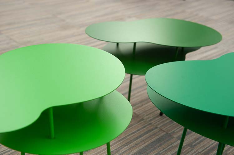 OFFECCT Amazonas Table d’appoint design Claesson Koivisto Rune B57xD30-38xH35-45 - métal vert / métal vert multipieds – Image 3