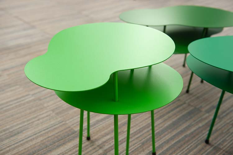OFFECCT Amazonas Table d’appoint design Claesson Koivisto Rune B57xD30-38xH35-45 - métal vert / métal vert multipieds – Image 5