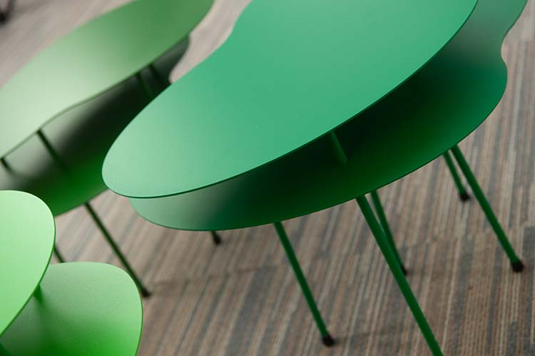 OFFECCT Amazonas Table d’appoint design Claesson Koivisto Rune B57xD30-38xH35-45 - métal vert / métal vert multipieds – Image 6