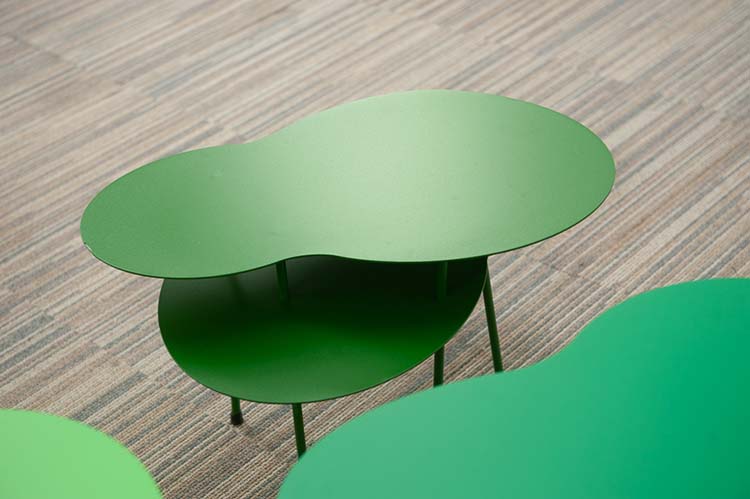 OFFECCT Amazonas Table d’appoint design Claesson Koivisto Rune B57xD30-38xH35-45 - métal vert / métal vert multipieds – Image 8