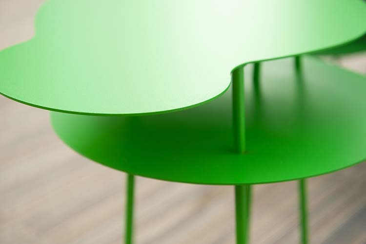 OFFECCT Amazonas Table d’appoint design Claesson Koivisto Rune B57xD30-38xH35-45 - métal vert / métal vert multipieds – Image 9