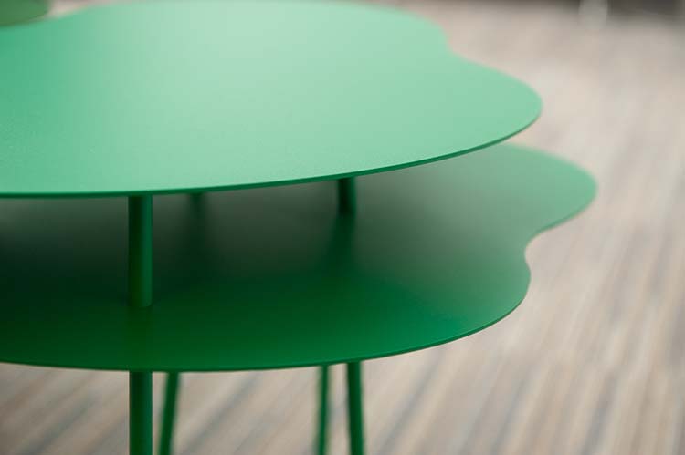 OFFECCT Amazonas Table d’appoint design Claesson Koivisto Rune B57xD30-38xH35-45 - métal vert / métal vert multipieds – Image 10