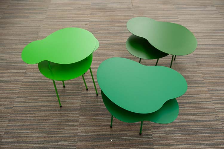 OFFECCT Amazonas Table d’appoint design Claesson Koivisto Rune B57xD30-38xH35-45 - métal vert / métal vert multipieds – Image 12