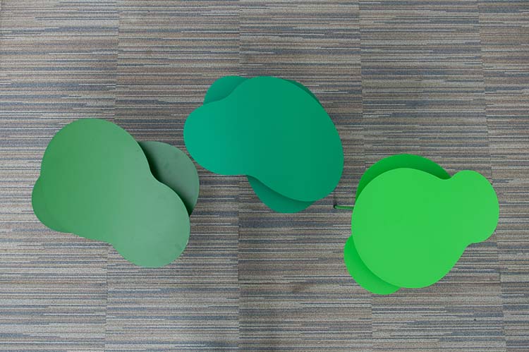 OFFECCT Amazonas Table d’appoint design Claesson Koivisto Rune B57xD30-38xH35-45 - métal vert / métal vert multipieds – Image 13
