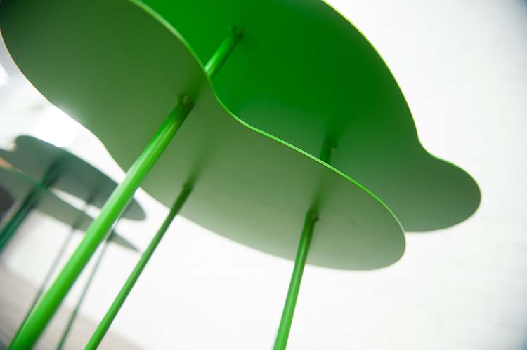 OFFECCT Amazonas Table d’appoint design Claesson Koivisto Rune B57xD30-38xH35-45 - métal vert / métal vert multipieds – Image 14
