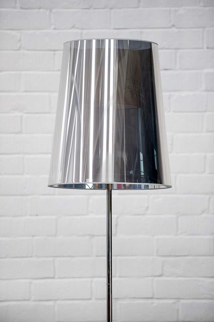 MOOOI Light Shade Lampadaire design Jurgen Bey B52xD52xH147 - gris brillant / chrome pied central – Image 7