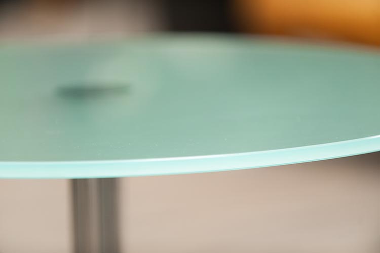 Table d’appoint Rond B70xD70xH50 - verre teinté / chrome quatre pieds – Image 10