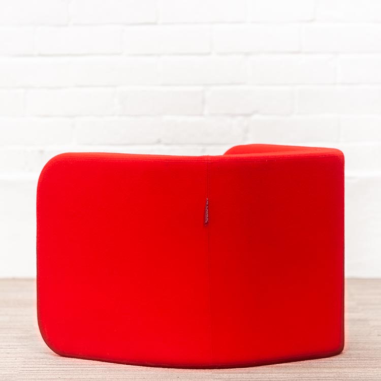 AHREND de Laura Armchair Omkeerbaar design Laura Brussaard - rood stof / rood stof u-poot - Afbeelding 4