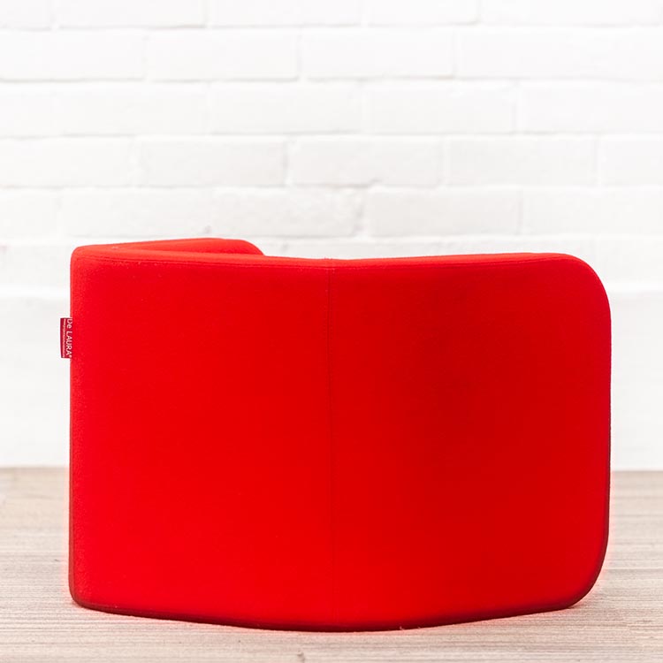 AHREND de Laura Armchair Omkeerbaar design Laura Brussaard - rood stof / rood stof u-poot - Afbeelding 6