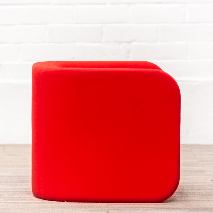 AHREND de Laura Armchair Omkeerbaar design Laura Brussaard - rood stof / rood stof u-poot - Afbeelding 7