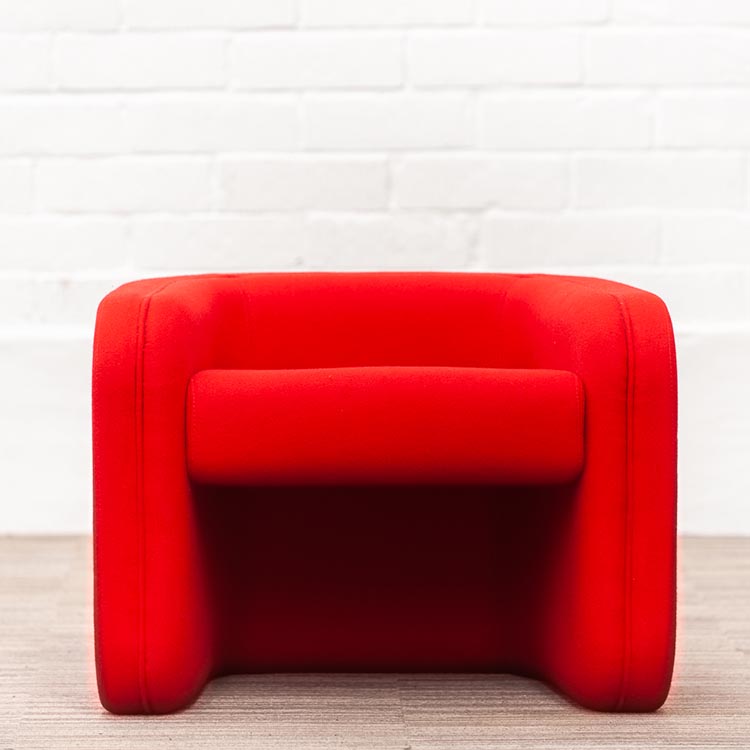 AHREND de Laura Armchair Omkeerbaar design Laura Brussaard - rood stof / rood stof u-poot - Afbeelding 9