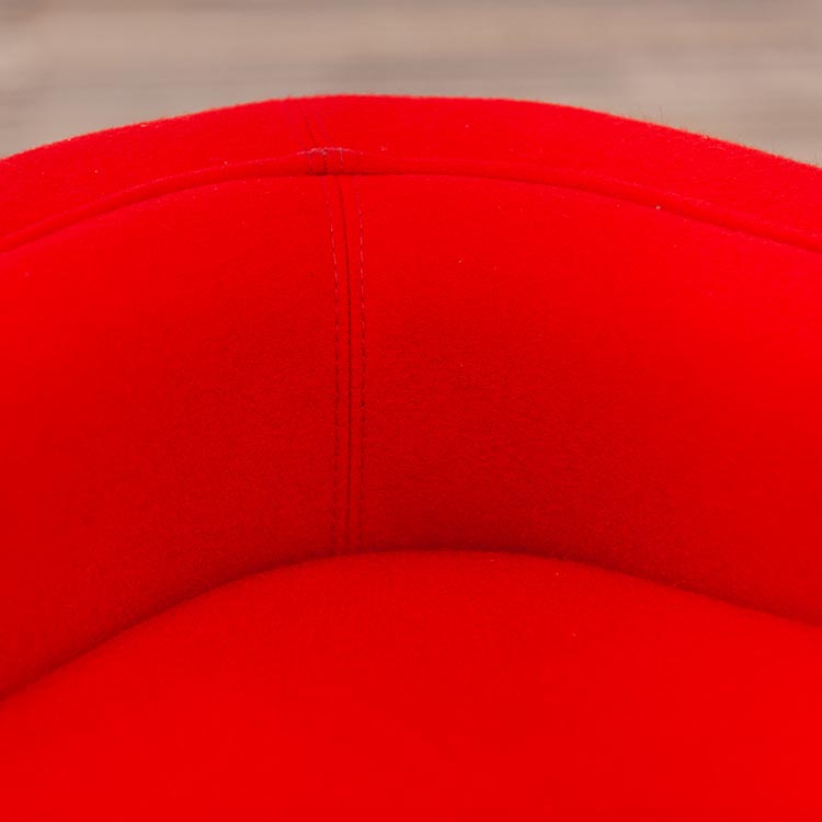 AHREND de Laura Armchair Omkeerbaar design Laura Brussaard - rood stof / rood stof u-poot - Afbeelding 13